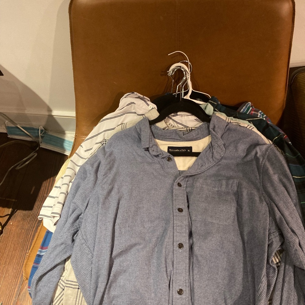Abercrombie & Fitch | Men | Soft Plaid Flannel Button Up Overshirt | Size XL
